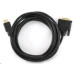 Gembird kabel HDMI (M) na DVI (M), pozlacené konektory, 3m, černý, bulk balení