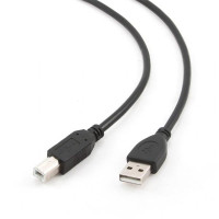 Gembird kábel USB 2.0 AM na USB 2.0 BM, prémiový, 1m, čierny