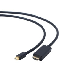 Gembird kabel Mini DisplayPort (M) na HDMI (AM), 4K/30Hz, 1.8 m, černý