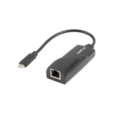 LANBERG USB->RJ45 ETHERNET ADAPTÉR SÍŤOVÁ KARTA  USB-C 3.1 1X RJ45 1GB KABEL