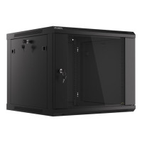 LANBERG RACK CABINET 19” WALL-MOUNT 9U/600X600 (FLAT PACK) V2 BLACK