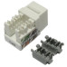 XtendLan Keystone jack RJ45 narážecí, Cat 6, UTP, bílý, 90 st., narážení shora