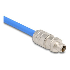 Delock M12 male 8 pin X-coded field assembly