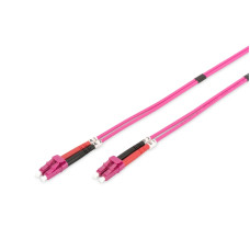 DIGITUS Fiber Optic Patch Cord, LC to LC, Multimode OM4 - 50/125 µ, Duplex Length 3m