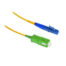 LANBERG optický patch cord SM LC/UPC-SC/APC simplex 2m LSZH G657A1 průměr 3mm, barva žlutá