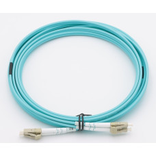 XtendLan FO patch LC-LC 5m 50/125, OM3, duplex, G.652d, LS0H, armovaný kabel, kulatý, 3mm