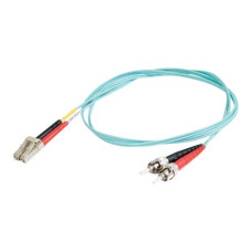 C2G LC-ST 10Gb 50/125 OM3 Duplex Multimode PVC Fiber Optic Cable (LSZH)