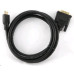 GEMBIRD Kabel HDMI - DVI 1,8m (M/M, DVI-D, Single Link, zlacené kontakty, stíněný)