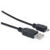 MANHATTAN Kabel propojovací USB 2.0  A Male / Micro-B Male, 1.8m, černý