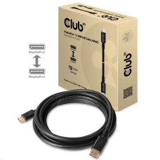 Club3D Kabel DisplayPort 1.4 HBR3, 8K60Hz (M/M), černé koncovky, 4m