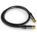 PREMIUMCORD kabel, satelitní anténní F male - F male (135 dB) 4x stíněný 5m