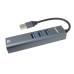 PREMIUMCORD Adaptér USB3.0 - LAN RJ45 ETHERNET 10/100/1000 MBIT + 3x USB3.0 port