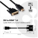 Club3D Kabel DVI-D na HDMI 1.4 obousměrný, (M/M), 2m