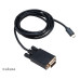 AKASA adaptér USB Type-C na VGA M Cable Adapter (1920x1080@60Hz) 1.8 m