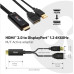 Club3D adaptér aktivní HDMI na DisplayPort 4K60Hz, M/F