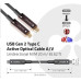 Club3D Kabel USB 3.2 typ C Gen2, aktivní, (M/M), 20m, optický, aktivní, unidirectional