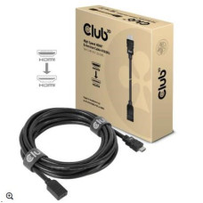 Club3D Kabel prodlužovací HDMI 4K60HZ (M/F), 5m, černá, 26 AWG