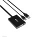 Club3D Adaptér aktivní DisplayPort na Dual Link DVI-D, USB napájení, 60cm, HDCP off