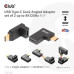 Club3D set adapterů USB-C Gen2 angled adapter set of 2, 4K120Hz (M/F)