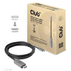 Club3D kabel USB-C na HDMI, 4K120Hz 8K60Hz HDR10 s DSC1.2, M/M, 3m