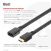 Club3D prodlužovací HDMI kabel, 4K120Hz, 8K60Hz, 48Gbps, M/F, 1m