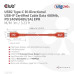 Club3D kabel USB-C, PD 240W(48V/5A) EPR M/M 1m