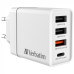 VERBATIM Univerzální adaptér CHR-30EU2, 30W, 1x USB-C, 3x USB bílá