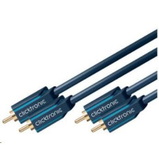 ClickTronic HQ OFC kabel 2x Cinch - 2x Cinch RCA, M/M, 10m