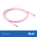 Club3D Kabel USB-C 4.0, 20Gbps, 4K60Hz, PD 240W, 2m, růžová