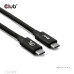 Club3D Kabel USB4 v2 Typ-C, 80Gbps, Certifikovaný kabel, 4K540Hz, 16K60Hz, PD 240W, 1m