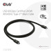 Club3D Kabel USB4 v2 Typ-C, 80Gbps, Certifikovaný kabel, 4K540Hz, 16K60Hz, PD 240W, 1m