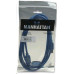 MANHATTAN Kabel USB 3.0 A-A prodlužovací 2m, modrý