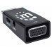 Manhattan adaptér HDMI na VGA, Micro Converter, HDMI Male na VGA Female, audio, černá