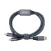 PREMIUMCORD Nabíjecí kabel USB-C, 2xUSB-C na USB-C, 100W, 1m, černá