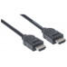 MANHATTAN kabel High Speed HDMI 4K, 3D, Male to Male, stíněný, černý, 1,8m