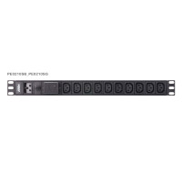 Aten PE0210S Základní 1U PDU s přepěťovou ochranou 16A Vstup C20 výstup 10X C13