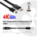 Club3D Kabel Mini DisplayPort na DisplayPort 1.2 4K60Hz UHD obousměrný, (M/M), 2m