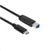 Club3D Kabel USB 3.1 typ C Gen2 na USB typ B (M/M), 1m