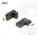 Club3D set adapterů USB-C Gen2 angled adapter set of 2, 4K120Hz (M/F)