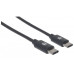 MANHATTAN kabel Hi-Speed USB-C, Type-C Male to Type-C Male, 0,5m, černý