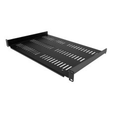 StarTech.com 1U Vented Server Rack Cabinet Shelf, 12in Deep Fixed Cantilever Tray, Rackmount Shelf for 19