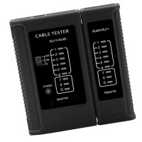 Tester UTP WS468BK,  RJ45, RJ11, STP, Cat5e, Cat7, celočerný