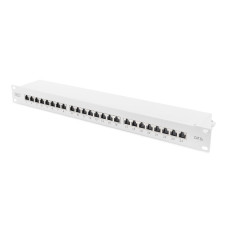 Digitus CAT 6A Patch Panel, stíněný, 1U, 24 portů, 8P8C, šedý, 483 mm (19 