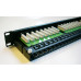 DATACOM Patch panel 48p. Cat5e 1U BK 8x6p. Modul, UTP, 19