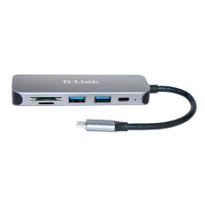 D-Link 5-in-1 USB-C Hub with Card Reader