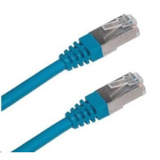 Patch kabel XtendLan Cat6A, S-FTP - 1m, modrý
