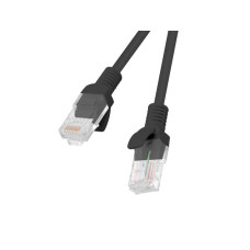 LANBERG Patch kabel CAT.6 UTP 1.5M černý Fluke Passed