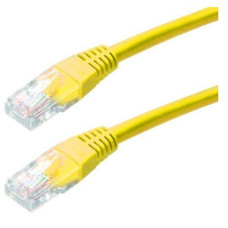 XtendLan patch kabel Cat5E, UTP - 0,25m, žlutý (prodej po 10 ks)