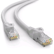 C-TECH Kabel patchcord Cat6e, UTP, šedý, 15m