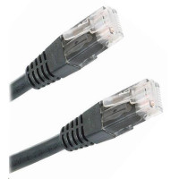 XtendLan Patch kabel Cat 5e UTP 0,25m - černý